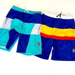 Boys,board shorts, Bundle of 2 Size 10-12 Perfect condition barely worn!
